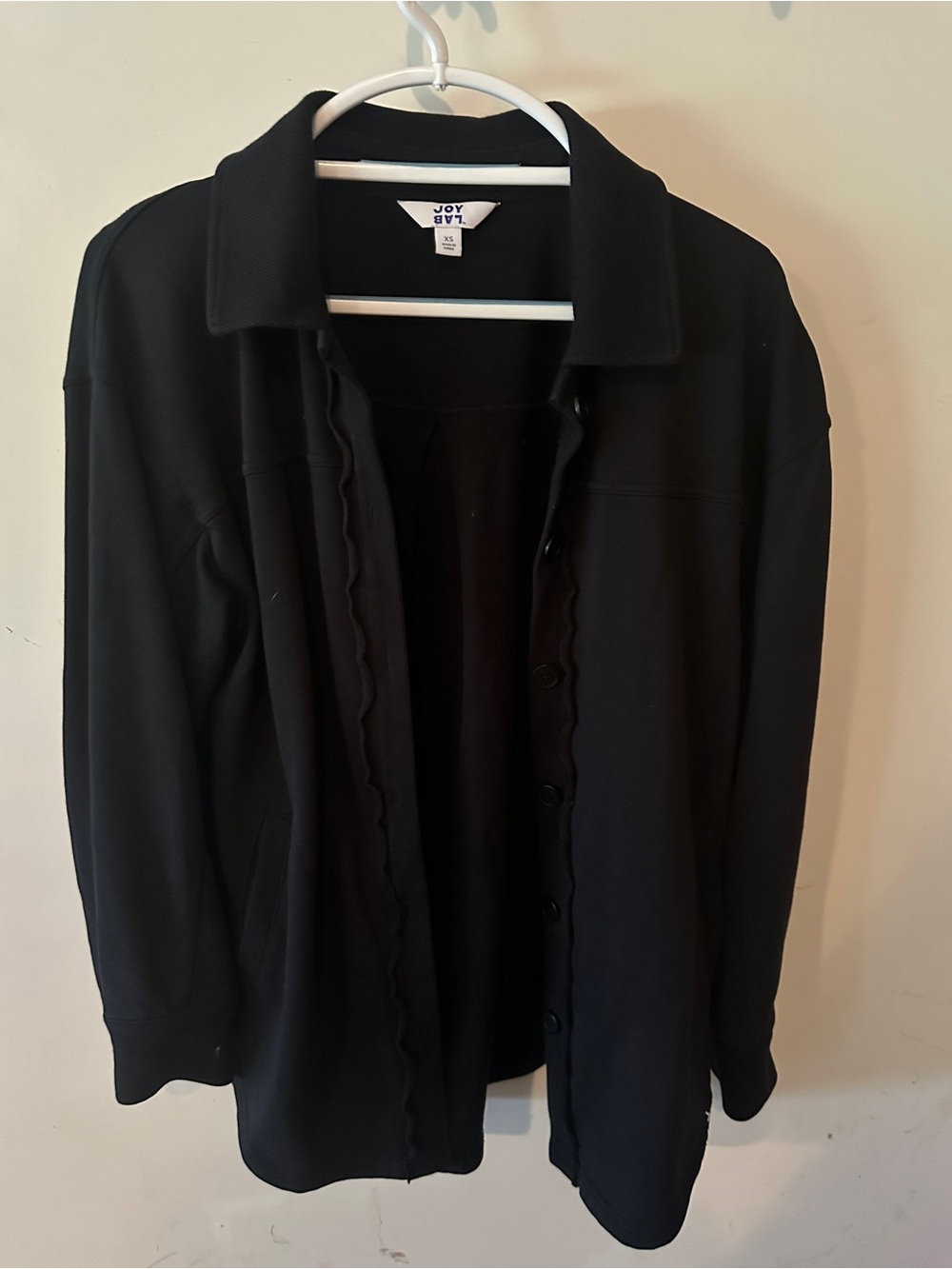 Joylab oversized Black Button-Front Women's sweater